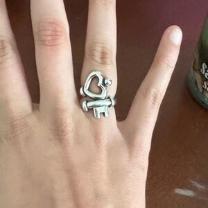 James Avery key to my heart ring